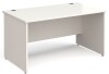 Gentoo Rectangular Desk with Panel End Legs - 1400mm x 800mm - White