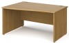Gentoo Wave Desk with Panel End Leg 1400 x 990mm - Oak