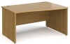Gentoo Wave Desk with Panel End Leg 1400 x 990mm - Oak