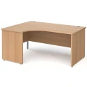 Gentoo Corner Desk with Panel End Leg 1600 x 1200mm