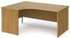 Gentoo Corner Desk with Panel End Leg 1600 x 1200mm - Oak