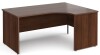 Gentoo Corner Desk with Panel End Leg 1600 x 1200mm - Walnut