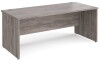 Gentoo Rectangular Desk with Panel End Legs - 1800mm x 800mm - Grey Oak