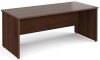 Gentoo Rectangular Desk with Panel End Legs - 1800mm x 800mm - Walnut