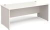 Gentoo Rectangular Desk with Panel End Legs - 1800mm x 800mm - White