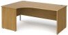 Gentoo Corner Desk with Panel End Leg 1800 x 1200mm - Oak