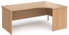 Gentoo Corner Desk with Panel End Leg 1800 x 1200mm - Beech