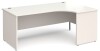 Gentoo Corner Desk with Panel End Leg 1800 x 1200mm - White