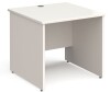 Gentoo Rectangular Desk with Panel End Legs - 800mm x 800mm - White
