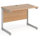 Gentoo Rectangular Desk with Single Cantilever Legs - 1000mm x 600mm