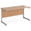 Gentoo Rectangular Desk with Single Cantilever Legs - 1400mm x 600mm