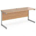 Gentoo Rectangular Desk with Single Cantilever Legs - 1600mm x 600mm