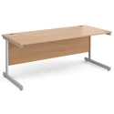 Gentoo Rectangular Desk with Single Cantilever Legs - 1800 x 800mm