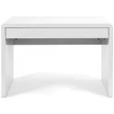 Nautilus Nordic Compact & Curvaceous Workstation with Spacious Storage Drawer - White Gloss