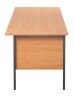 TC Eco 18 Rectangular Desk with Straight Legs and 2 Drawer Fixed Pedestal - 1800mm x 750mm