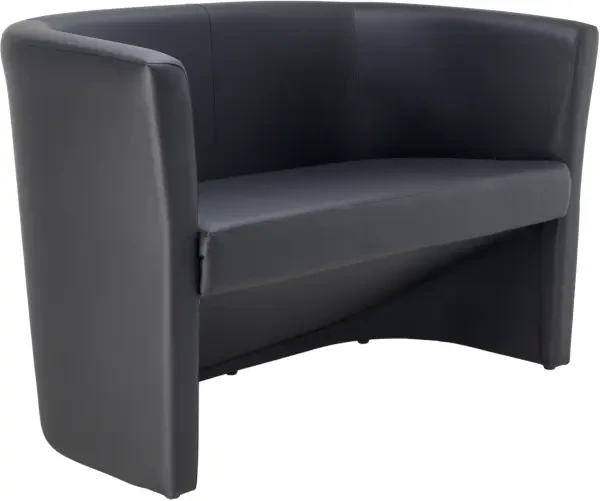 TC Tub Sofa Faux Leather - Black