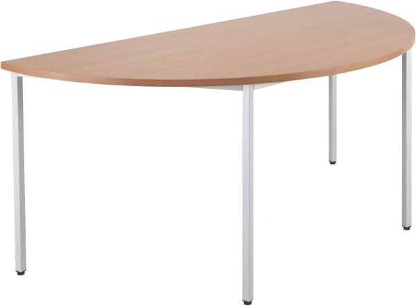 TC Multipurpose Semi Circlular Table - 1600 x 800mm - Beech