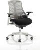 Dynamic Flex White Frame Chair - Grey