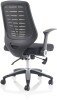 Dynamic Relay Operator Chair with Folding Arms