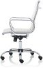 Dynamic Nola Medium Back Bonded Leather Chair - White