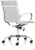 Dynamic Nola Medium Back Bonded Leather Chair - White