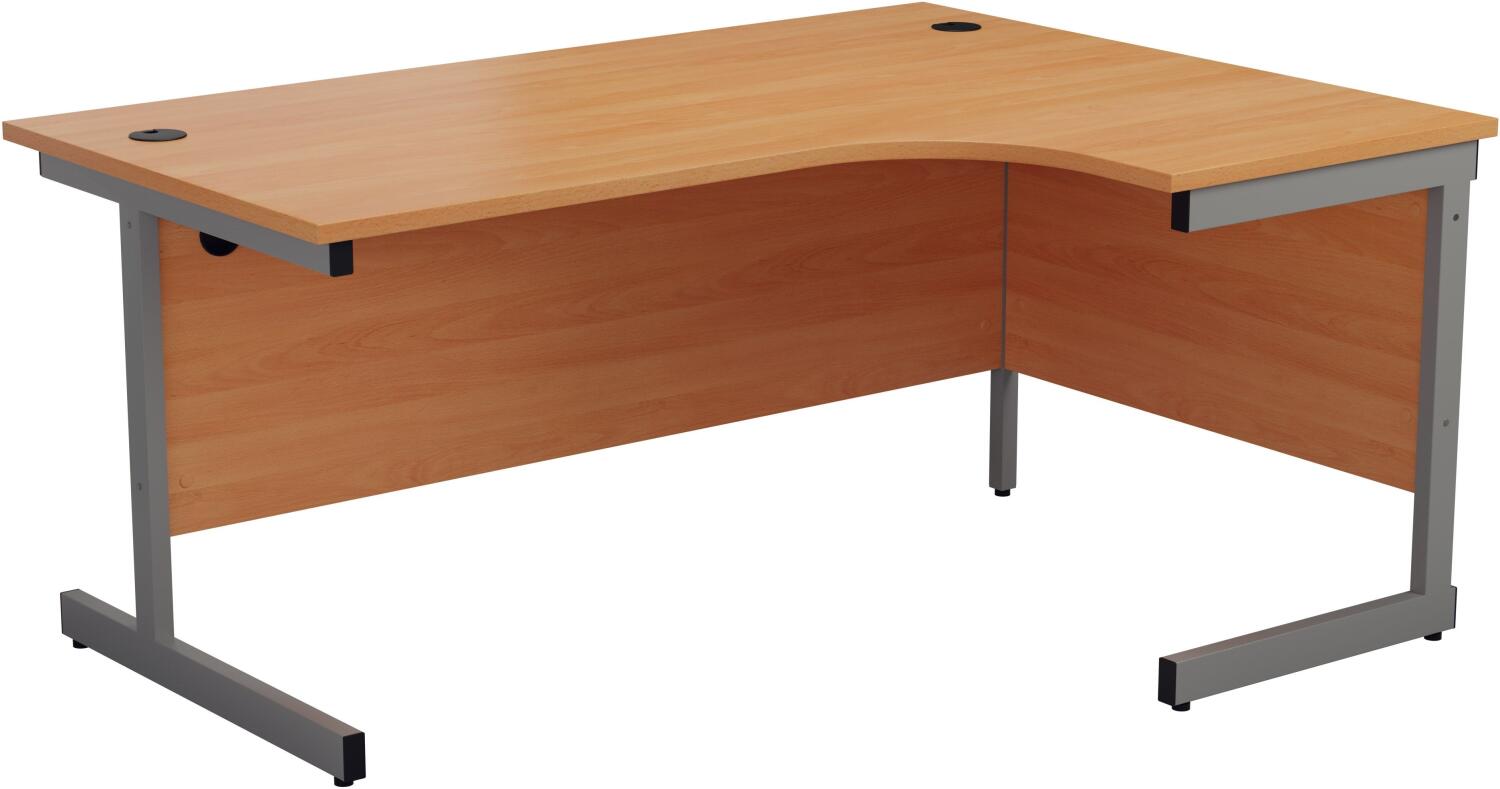 Tc Office Single Upright Corner Desk With Cantilever Legs W