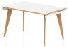 Dynamic Oslo Bench Desk Single - 1200 x 800mm - Warm Oak