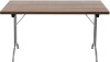 TC One Union Folding Rectangular Table - 1400 x 800mm - Dark Walnut (8-10 Week lead time)