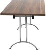 TC One Union Folding Rectangular Table - 1400 x 800mm - Dark Walnut (8-10 Week lead time)