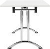 TC One Union Folding Rectangular Table - 1400 x 800mm - White