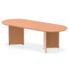 Dynamic Impulse Arrowhead Leg Boardroom Table 2400 x 1000mm - Oak