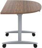 TC One Tilting D-End Table 1400 x 720 x 700mm - Dark Walnut (8-10 Week lead time)