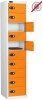 Probe LapBox 10 Compartment Locker - 1780 x 380 x 460mm - Orange (RAL 2003)