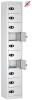 Probe TabBox 10 Compartment Locker - 1780 x 305 x 305mm - White (RAL 9016)
