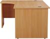 TC Panel Right Hand Radial Desk - 1400 x 1200mm