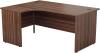 TC Panel Right Hand Radial Desk - 1200 x 1200mm - Dark Walnut (8-10 Week lead time)