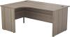 TC Panel Right Hand Radial Desk - 1600 x 1200mm - Grey Oak