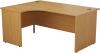 TC Panel Right Hand Radial Desk - 1400 x 1200mm - Nova Oak