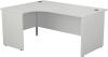 TC Panel Right Hand Radial Desk - 1600 x 1200mm - White