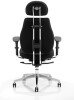 Dynamic Chiro Plus 24 Hour Ergo Posture Chair with Headrest - Black