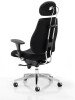 Dynamic Chiro Plus 24 Hour Ergo Posture Chair with Headrest - Black