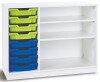 Monarch Premium Static 8 Shallow Tray Unit with 2 Shelf Compartment - White