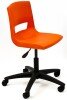 KI Postura+ Task Chair - Black Base - 730-855mm Height - 14+ Years - Poppy Red