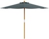 Zap Prince Parasol - 2500mm Diameter - Dark Grey