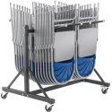 Principal 2600 36 Linking Folding Chairs & 2 Row Trolley Package