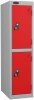 Probe Low Single Two Door Steel Lockers - 1210 x 305 x 305mm - Red (Similar to BS 04 E53)