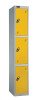 Probe Three Door Single Steel Locker - 1780 x 460 x 460mm - Yellow (RAL 1004)