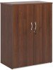 Gentoo Double Door Cupboard with 2 Shelves 1090 x 800 x 470mm - Walnut