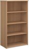 Dams Standard Bookcase 1440mm High - Beech