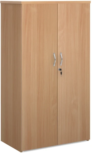 Dams Double Door Cupboard with 3 Shelves - 1440mm High - Beech